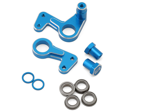 Team Associated RC10 Factory Team CNC Aluminum Steering Bellcrank Set (Blue)-ASC6975