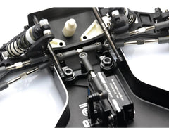 Exotek Team Associated RC10 Aluminum HD Steering Bellcrank Set (Black)-EXO2364