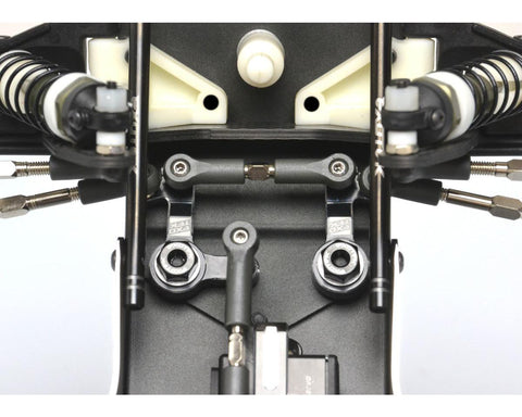 Exotek Team Associated RC10 Aluminum HD Steering Bellcrank Set (Black)-EXO2364