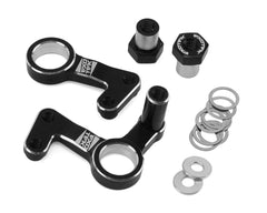 Exotek Team Associated RC10 Aluminum HD Steering Bellcrank Set (Black)-EXO2364