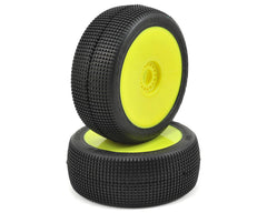 JConcepts Reflex Pre-Mounted 1/8th Buggy Tires (2) (Green) - JCO3121