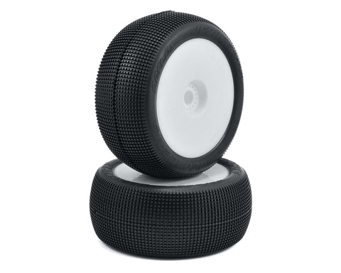 JConcepts Reflex 4.0" Pre-Mounted 1/8th Truggy Tires (2) (Green) (White or Yellow) - JCO3125