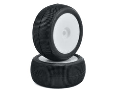 JConcepts Reflex 4.0" Pre-Mounted 1/8th Truggy Tires (2) (Green) (White or Yellow) - JCO3125
