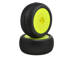JConcepts Reflex 4.0" Pre-Mounted 1/8th Truggy Tires (2) (Green) (White or Yellow) - JCO3125