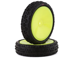 JConcepts Swaggers 2.2" Pre-Mounted 2WD Front Buggy Carpet Tires (White or Yellow) (2) (Pink) w/12mm Hex