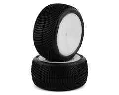 JConcepts Fuzz Bite LP 2.2" Pre-Mounted Rear Buggy Carpet Tires (White or Yellow) (2) (Pink) w/12mm Hex