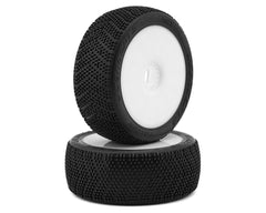 JConcepts Falcon Pre-Mounted 1/8th Buggy Tires (2) (Green) - JCO4071