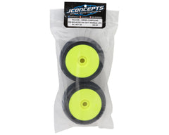 JConcepts Falcon Pre-Mounted 1/8th Buggy Tires (2) (Green) - JCO4071