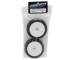 JConcepts Dirt Bite Pre-Mounted 1/8th Buggy Tires (2) (Green) - JCO4073