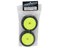 JConcepts Dirt Bite Pre-Mounted 1/8th Buggy Tires (2) (Green) - JCO4073