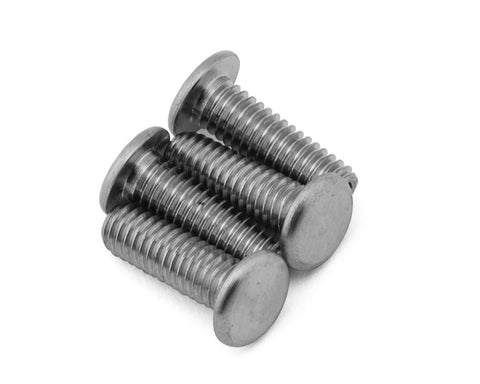 J&T Bearing Co. 4x12mm Premium Flat Titanium Droop Screw Set-JTB-JT10907