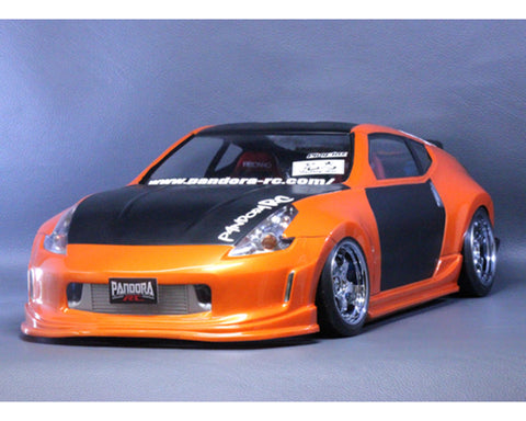 Pandora RC 1/10 Nissan Fairlady Z Z34 Drift Body Set (Clear) (257-260mm)-PAB-3133