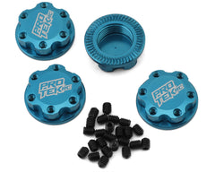 ProTek RC 17mm Captured & Knurled Magnetic Wheel Nuts (4) (Black-Blue)