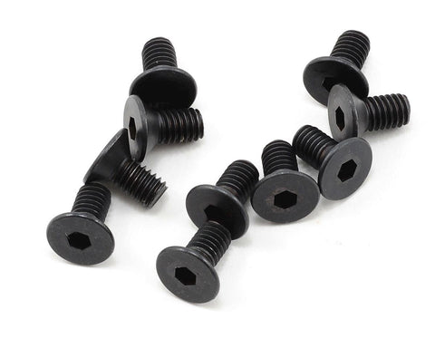 ProTek RC 4x8mm "High Strength" Flat Head Screws (10)- PTK-H-2301