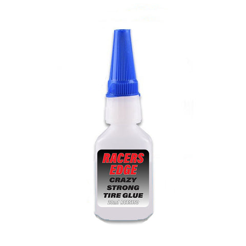 Racers Edge - RCE5150  Crazy Strong Tire Glue 20g w/Pin Cap and Tips