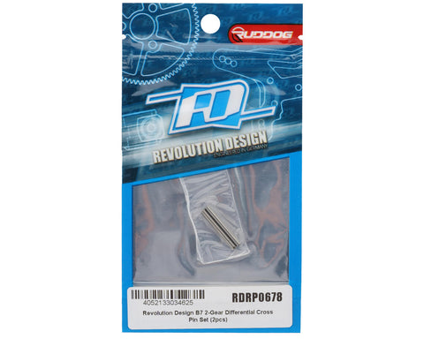 Revolution Design B7 2-Gear Steel Differential Cross Pin Set (2)-RDRP0678