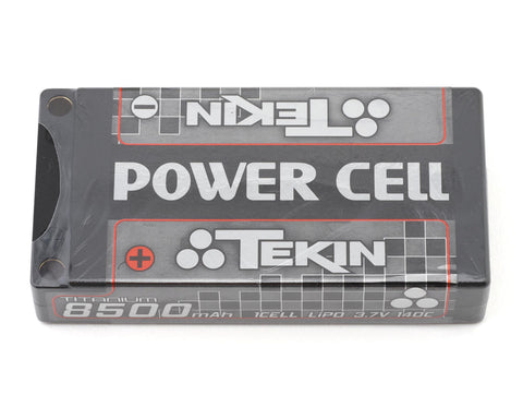 Tekin Titanium Power Cell 1S LiPo Battery 140C (3.7V/8500mAh) w/5mm Bullets