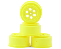 Tekno RC TR606 SCT Offset Short Course Wheels (Black-Yellow-White-Grey) (4) w/12mm Hex