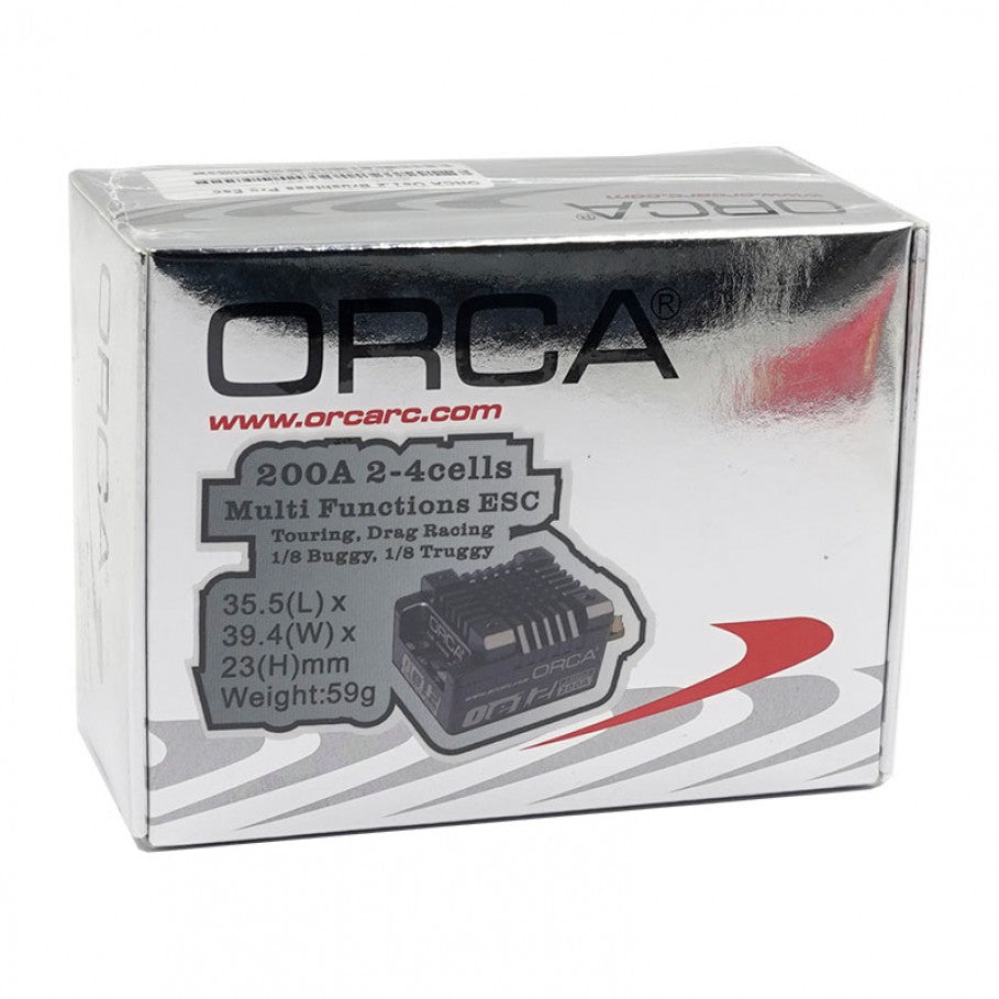 ORCA OE1.2 200A PRO 2-4S Competition Brushless ESC – MRG Racing Canada