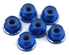 1UP Racing 3mm Aluminum Flanged Locknuts w/Chamfered Finish (various colours) (6)
