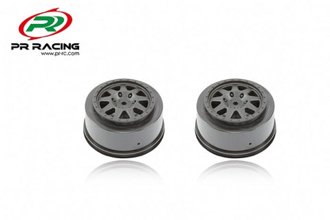 PR Racing - SCT rims-black (2pcs) (PR, AE)