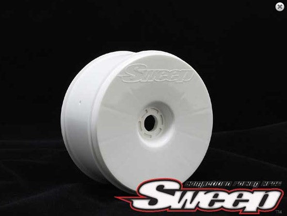 Sweep - 8th Truggy Wheel 4pc set (white or yellow)