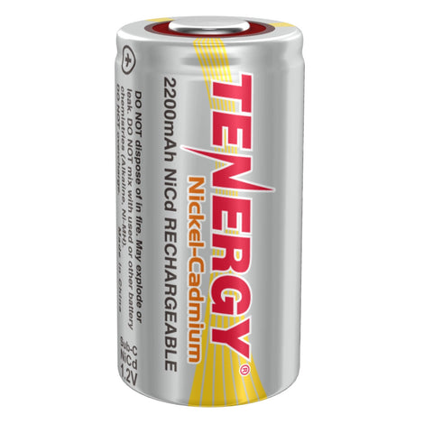 Tenergy Sub C 2200mAh NiCd Battery - Rechargeable (Flat Top) - Igniter Battery