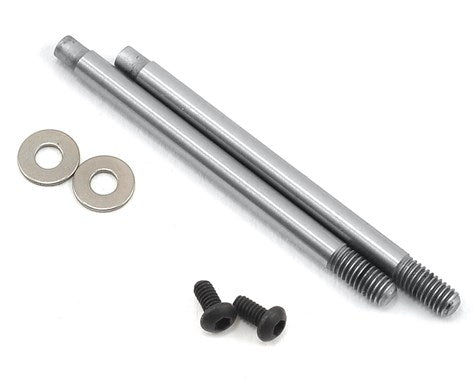 Team Associated 3x27.5mm V2 Chrome Screw Mount Shock Shaft (2)