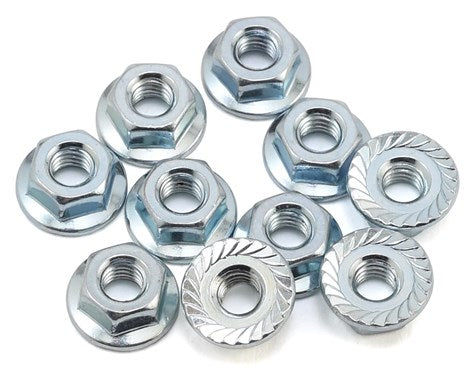 Team Associated M4 Serrated Wheel Nuts (10)