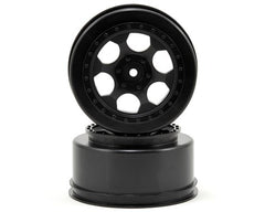 DE Racing Trinidad Short Course Wheels w/3mm Offset (Black) (2) (SC5M) w/12mm Hex