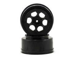 DE Racing 12mm Hex "Trinidad" Short Course Wheels (Black) (2) (SC6/Slash/Blitz)