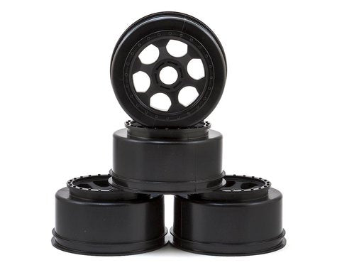 DE Racing 17mm Hex "Trinidad" Short Course Wheels (Black) (4) (SC8/Senton)