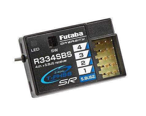 Futaba R334SBS TFHSS SR S.Bus2 HV 4-Channel 2.4GHz Receiver