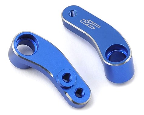 JConcepts B6/B6D Aluminum Steering Bellcrank (Blue)