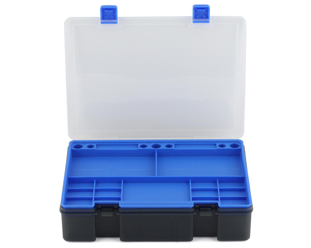 Koswork Tool/Storage Box w/Parts Tray (Black, Grey, Blue