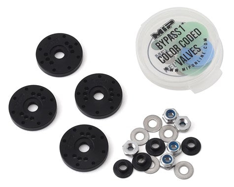 MIP Bypass1™ Pistons, 8-Hole Set, 16mm, Kyosho MP9 / MP10 1/8th