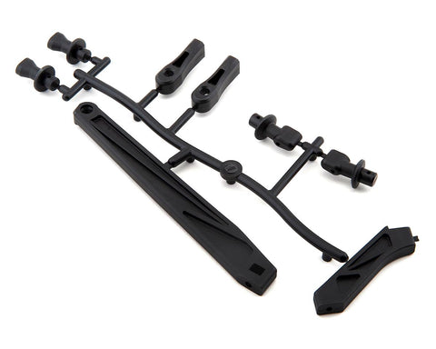 Mugen Seiki MBX8T/MBX8TE Front/Rear Tension Rod Brace & Body Mount Set