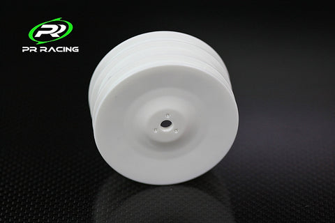 PR Racing 1/10 4WD Front Wheel 26x38mm 12mm*2pcs For IFMAR (white/yellow)