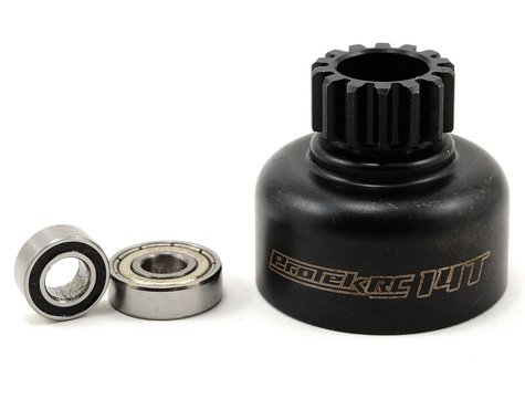 ProTek RC Hardened Clutch Bell w/Bearings (13T, 14T) (Losi 8IGHT Style)
