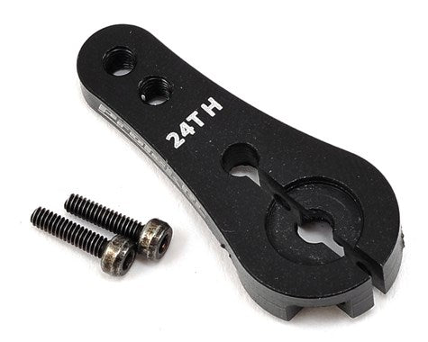 ProTek RC 4mm Aluminum Long Clamp Lock Servo Horn (Black) (24T-Hitec)