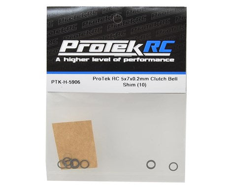 ProTek RC 5x7x0.2mm Clutch Bell Shim (10)
