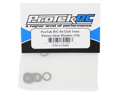 ProTek RC 8x12x0.1mm Pinion Gear Washer (10)