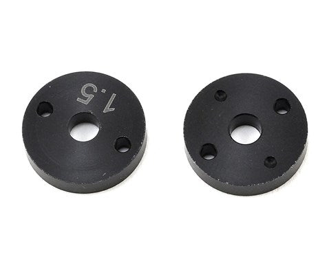 Yokomo 12mm "X" Flat Shock Piston (Black) (2) (1.5mm x 2 Hole)