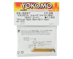 Yokomo V3 Titanium Coated Front Shock Shaft (2) (Screw Type)